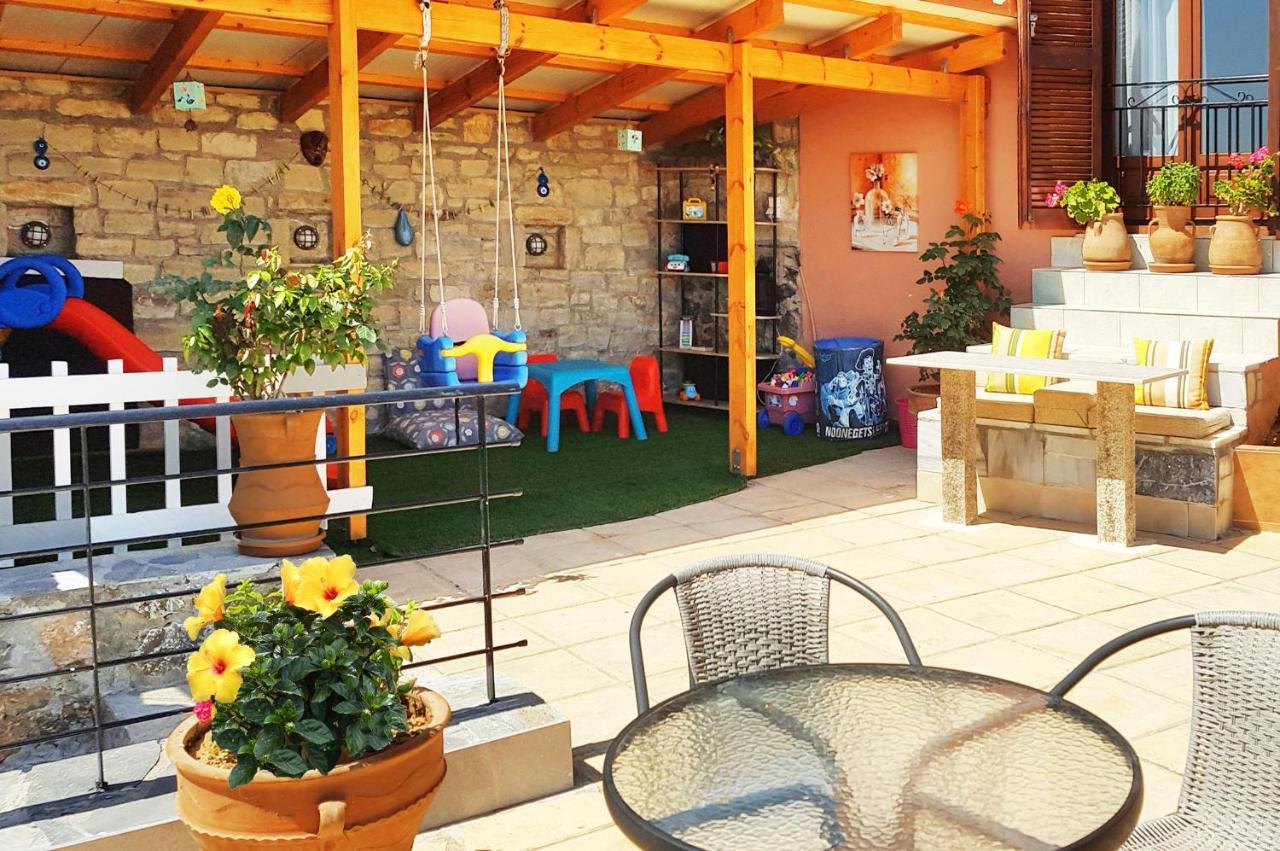 Villa Sunset With Stunning Sea View, Kids Area And Hammocks On Roof Terrace Agia Triada Exterior foto