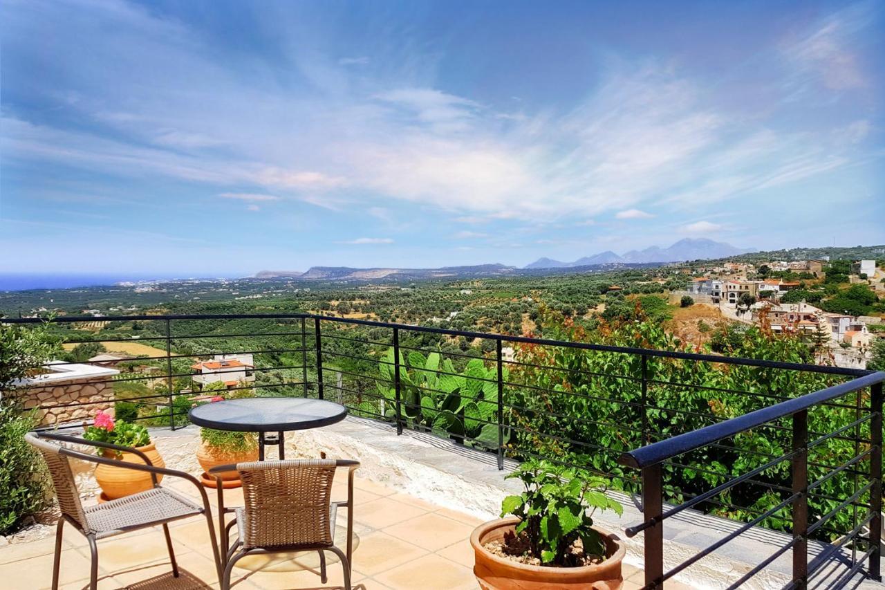 Villa Sunset With Stunning Sea View, Kids Area And Hammocks On Roof Terrace Agia Triada Exterior foto